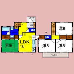 クレールタウンの物件間取画像